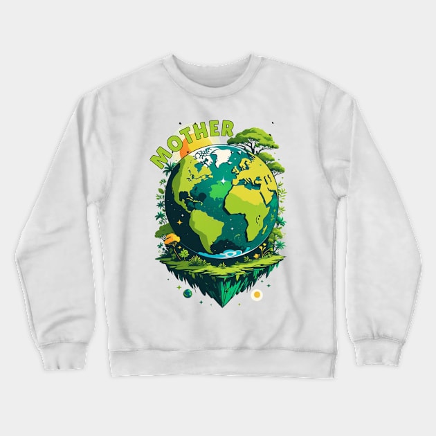 Mother Earth Crewneck Sweatshirt by Carpede